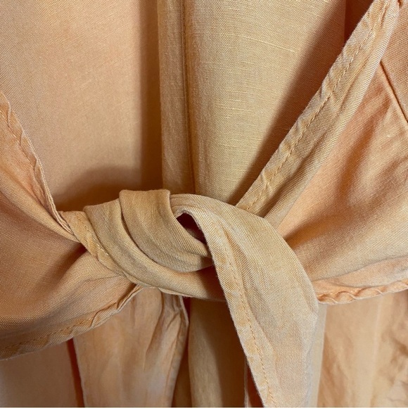 Free People Shining Sun Orange Tie-Front Jumpsuit - Picture 10 of 14